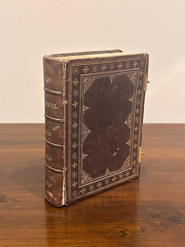 old leather prayerbook